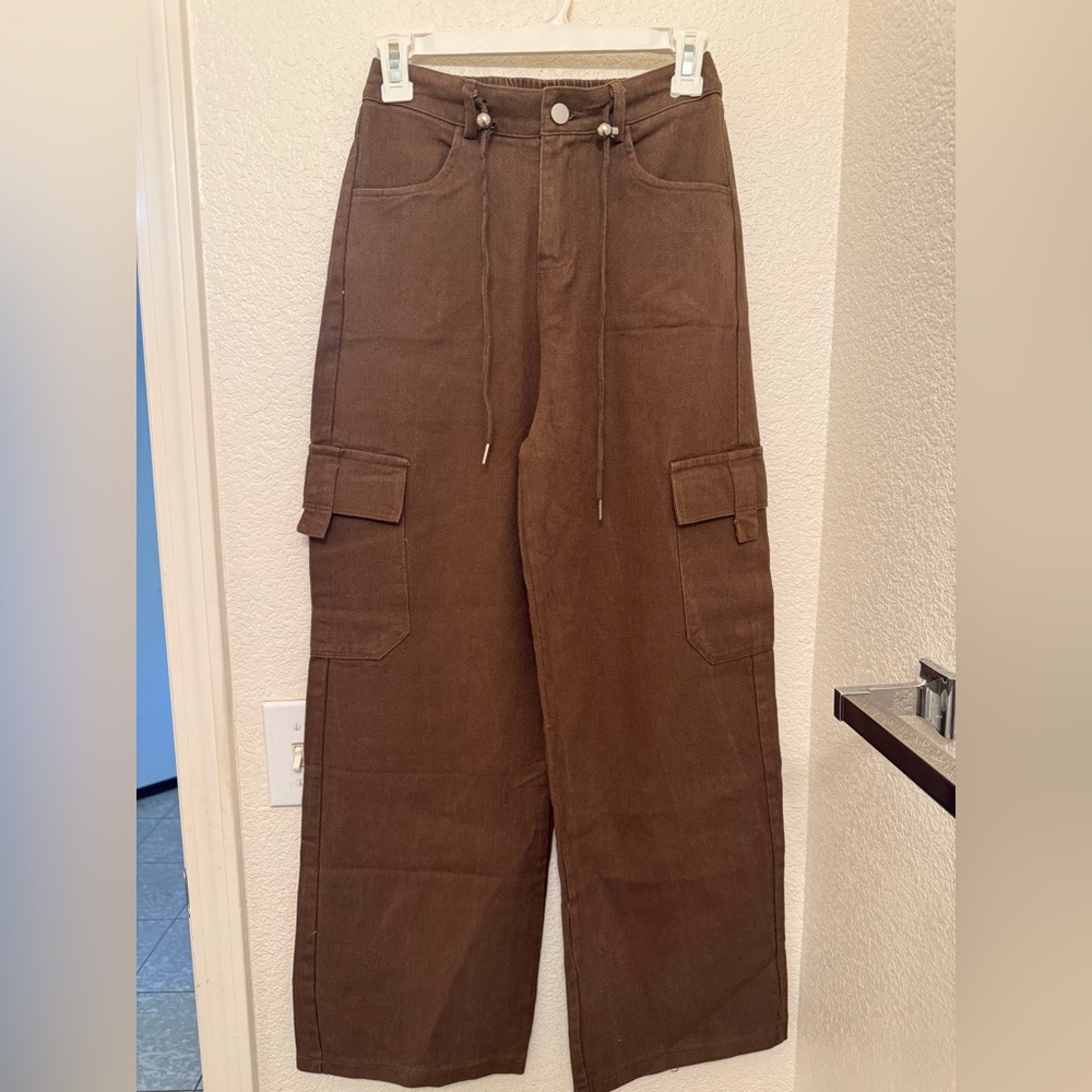 Casual Brown Cargo Pants